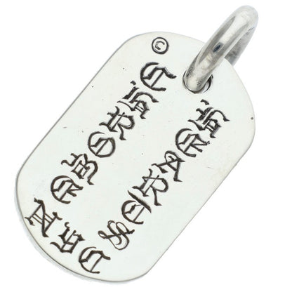 Chrome Hearts 925 Small Dog Tag Limited Silver Necklace Size ONE SIZE