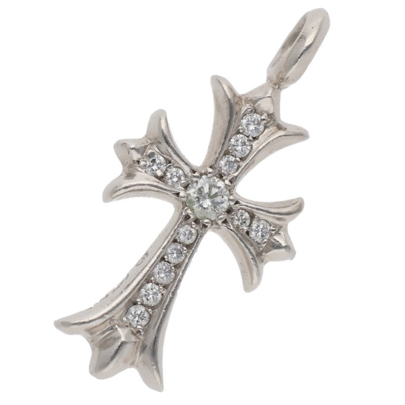 Chrome Hearts Tiny Fat Cross Pendant Platinum Size ONE SIZE
