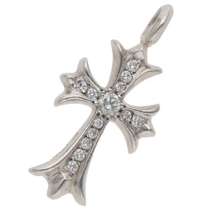 Chrome Hearts Tiny Fat Cross Pendant Platinum Size ONE SIZE