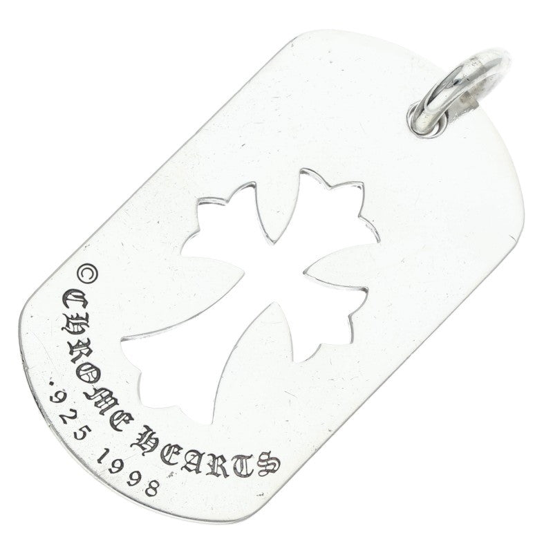 Chrome Hearts Cutout Cross Large Tag Pendant Size ONE SIZE