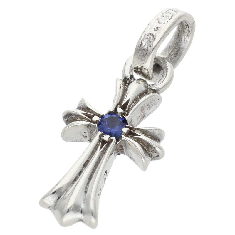 Chrome Hearts Baby Fat 1 Sapphire Silver 925 Necklace Size ONE SIZE