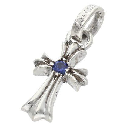 Chrome Hearts Baby Fat 1 Sapphire Silver 925 Necklace Size ONE SIZE