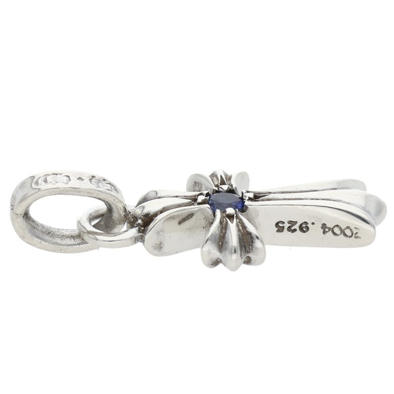 Chrome Hearts Baby Fat 1 Sapphire Silver 925 Necklace Size ONE SIZE