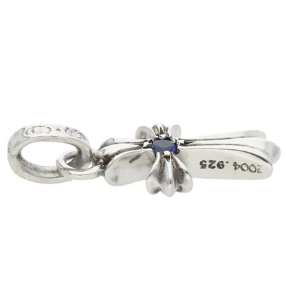 Chrome Hearts Baby Fat 1 Sapphire Silver 925 Necklace Size ONE SIZE