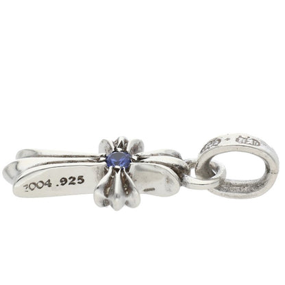 Chrome Hearts Baby Fat 1 Sapphire Silver 925 Necklace Size ONE SIZE