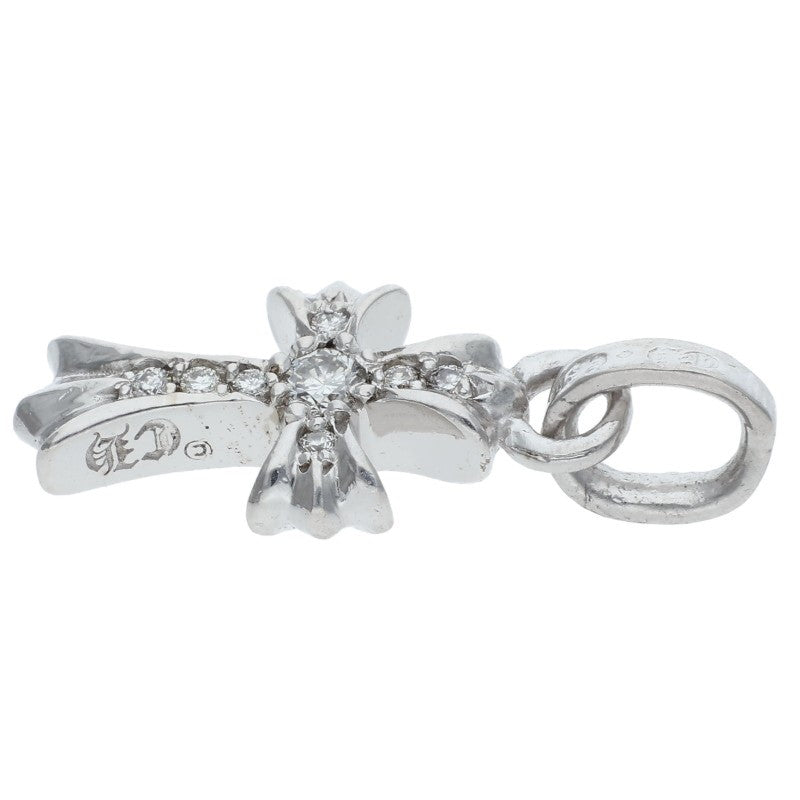 Chrome Hearts 18KWG Pave Diamond Babyfat Charm Size ONE SIZE