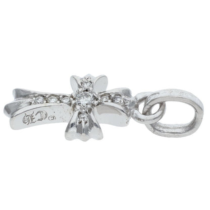 Chrome Hearts 18KWG Pave Diamond Babyfat Charm Size ONE SIZE