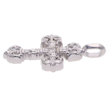 Chrome Hearts 18K Tiny Filigree Pave Diamond Gold Pendant