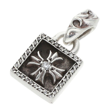 Chrome Hearts FRAMED CH PLUS Diamond Pendant