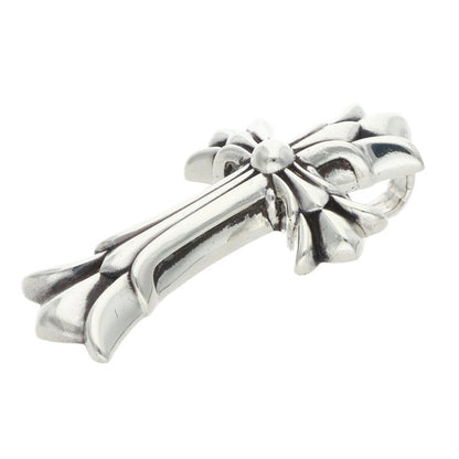 Chrome Hearts Small Double CH Silver Pendant