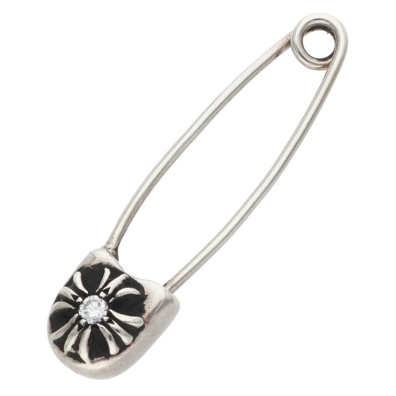 Chrome Hearts Small Safety Pin 1 Diamond Charm Size ONE SIZE