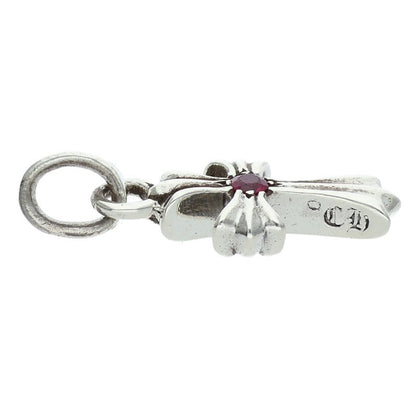 Chrome Hearts CRS Baby Fat Ruby Silver 925 Necklace