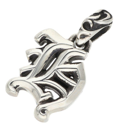 Chrome Hearts H Initial Alphabet .925 Silver Necklace Size ONE SIZE