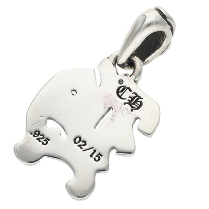 Chrome Hearts H Initial Alphabet .925 Silver Necklace Size ONE SIZE