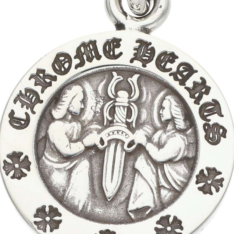 Chrome Hearts Angel Medal V2 Charm .925 Silver