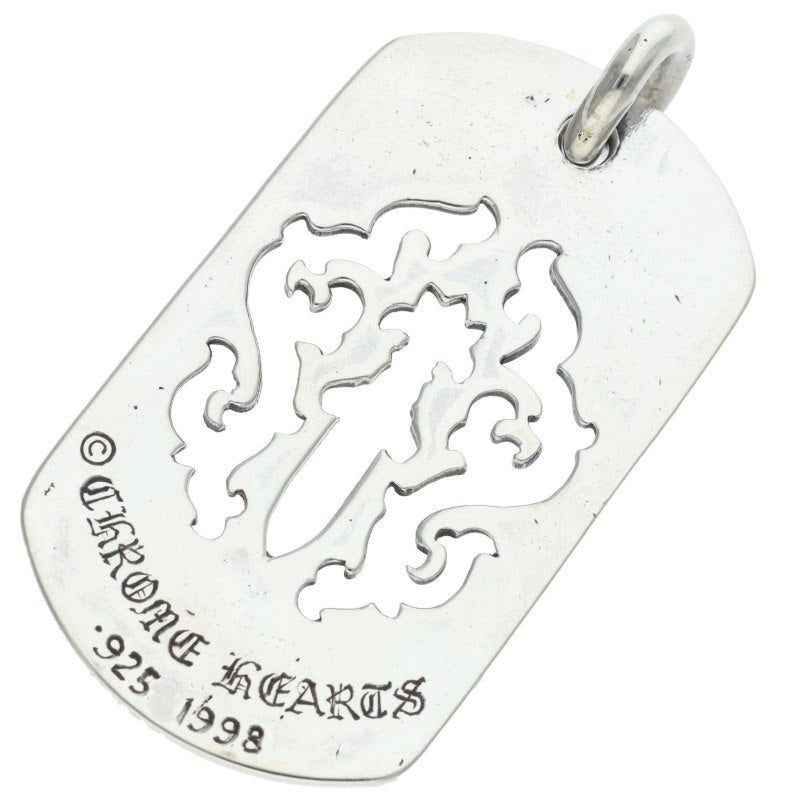 Chrome Hearts Dagger Cutout Dog Tag Pendant Size ONE SIZE
