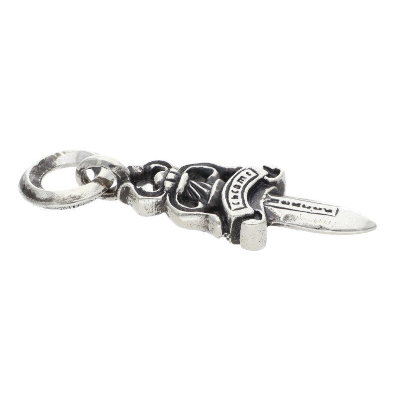 Chrome Hearts #5 Dagger Charm Necklace Silver