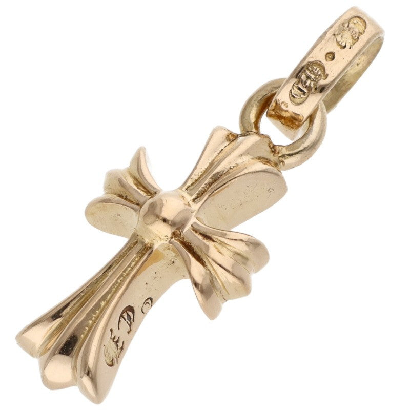 Chrome Hearts 22K Babyfat Cross Charm Gold