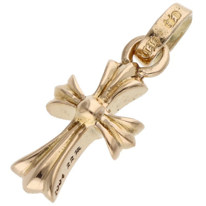 Chrome Hearts 22K Babyfat Cross Charm Gold