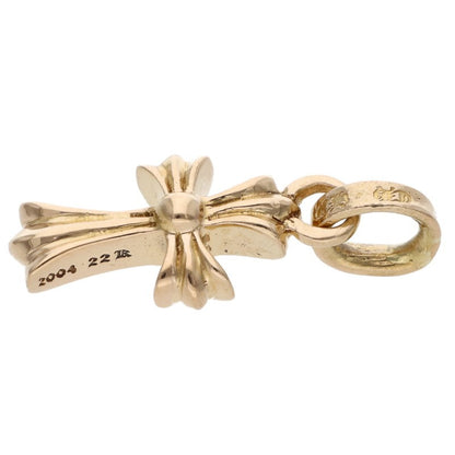 Chrome Hearts 22K Babyfat Cross Charm Gold