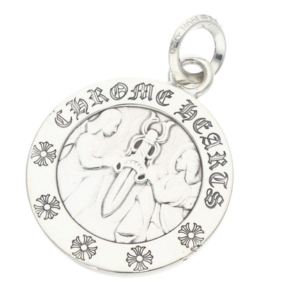Chrome Hearts Large Angel Medal Charm Silver