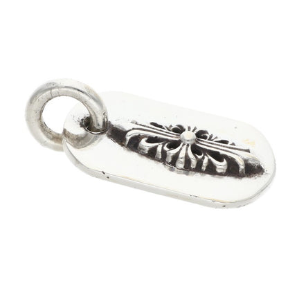 Chrome Hearts Raised Dog Tag Charm Silver