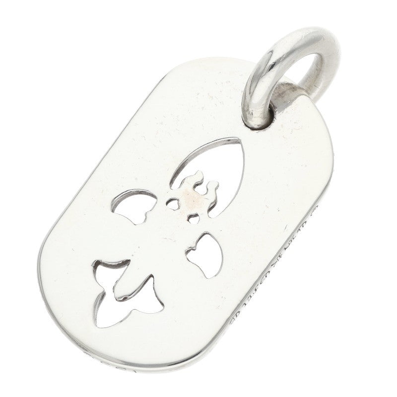 Chrome Hearts Flare Dagger Dog Necklace Silver