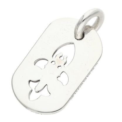 Chrome Hearts Flare Dagger Dog Necklace Silver