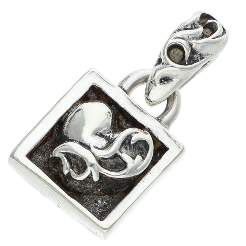 Chrome Hearts Framed Heart Silver Pendant
