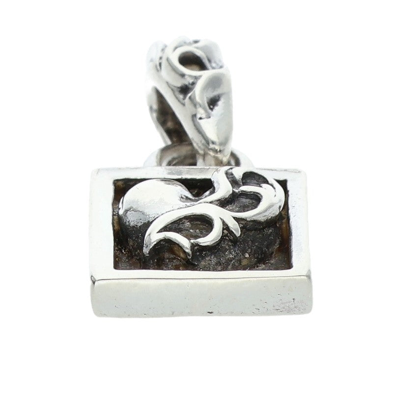 Chrome Hearts Framed Heart Silver Pendant