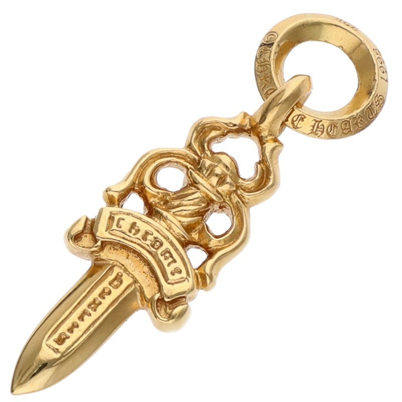 Chrome Hearts 22K #5 Dagger Charm Necklace Size ONE SIZE