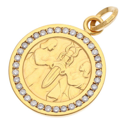 Chrome Hearts 22K Angel Medal Diamond Pendant Size ONE SIZE