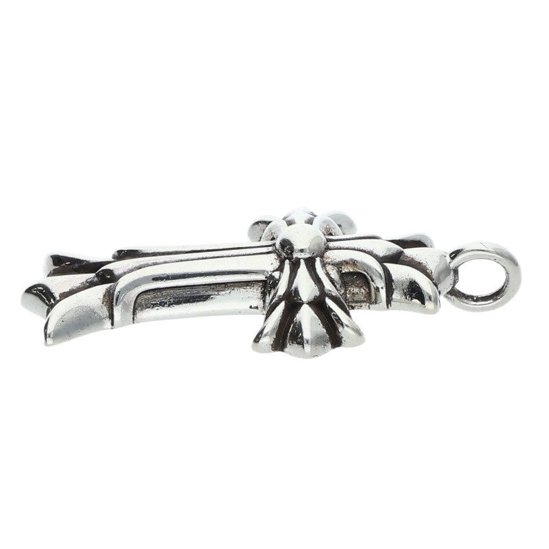 Chrome Hearts Double CH Cross Silver Charm Size ONE SIZE