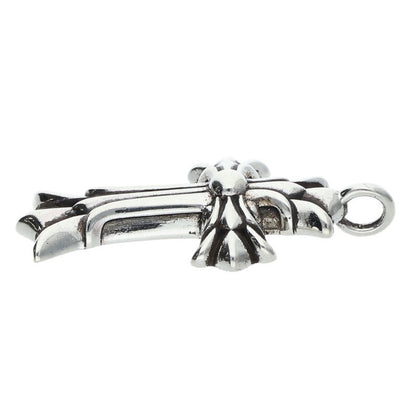 Chrome Hearts Double CH Cross Silver Charm Size ONE SIZE