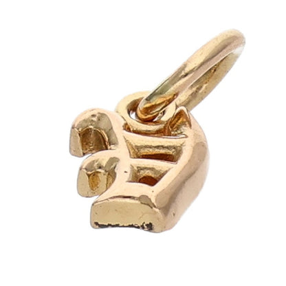 Chrome Hearts 22K Stack Alphabet Initial Charm Size ONE SIZE