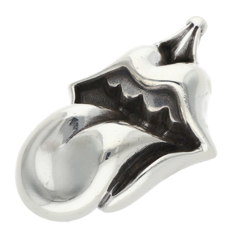 Chrome Hearts Lips Tongue Necklace Silver Size ONE SIZE