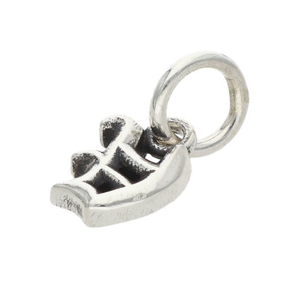 Chrome Hearts Stack Alphabet V Charm Silver