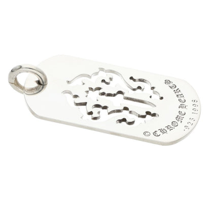 Chrome Hearts Large Dagger Dog Necklace Silver