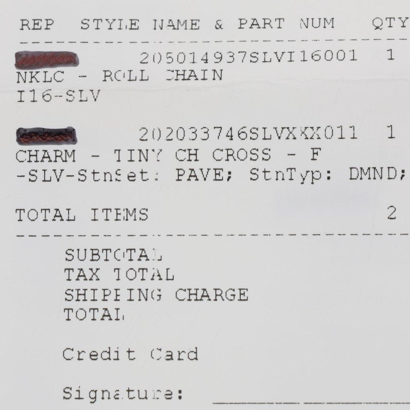 Chrome Hearts TNY CRSF P DMND Diamond Necklace Size ONE SIZE
