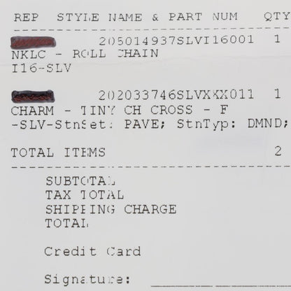 Chrome Hearts TNY CRSF P DMND Diamond Necklace Size ONE SIZE