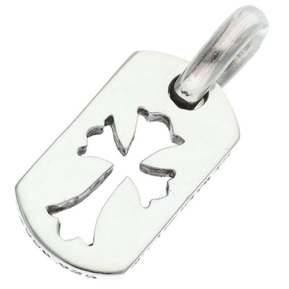 Chrome Hearts Tiny Cutout Cross Dog Tag Charm Size ONE SIZE