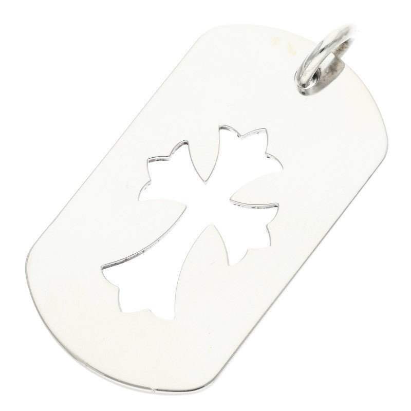 Chrome Hearts LRG CO CRS Dog Tag 925 Silver Necklace