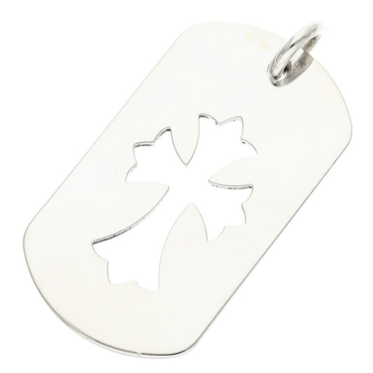 Chrome Hearts LRG CO CRS Dog Tag 925 Silver Necklace