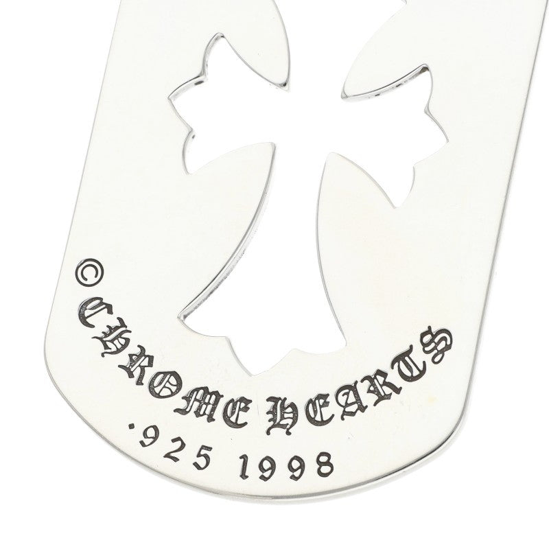 Chrome Hearts LRG CO CRS Dog Tag 925 Silver Necklace