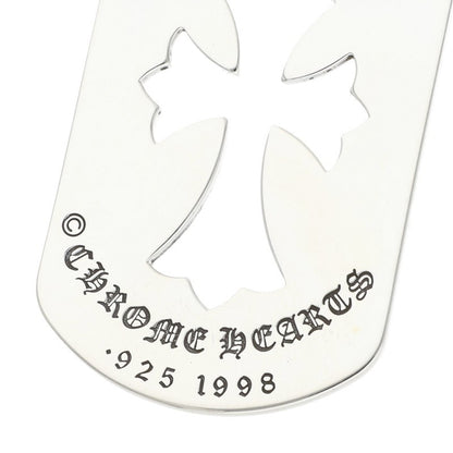 Chrome Hearts LRG CO CRS Dog Tag 925 Silver Necklace