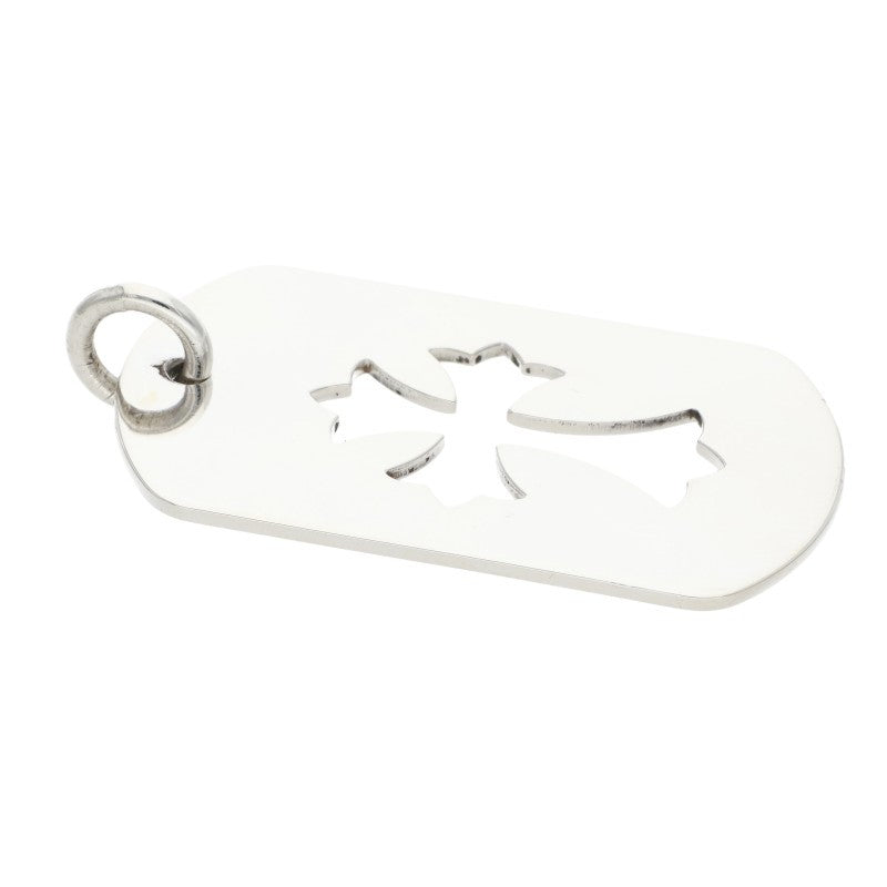 Chrome Hearts LRG CO CRS Dog Tag 925 Silver Necklace