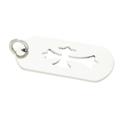 Chrome Hearts LRG CO CRS Dog Tag 925 Silver Necklace