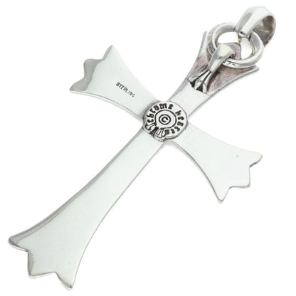 Chrome Hearts Large CH Cross W Silver Pendant Size ONE SIZE