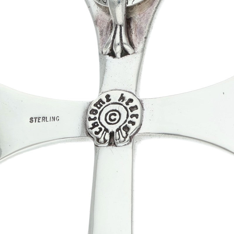 Chrome Hearts Large CH Cross W Silver Pendant Size ONE SIZE