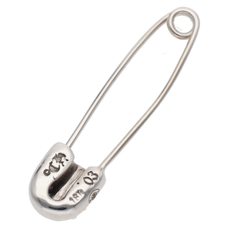 Chrome Hearts 18K Small Safety Pin 1 Emerald Pendant